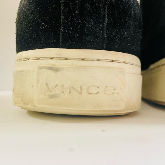 Vince Black Suede Chelsea Ankle Boots Size 10 - Picture 6 of 8